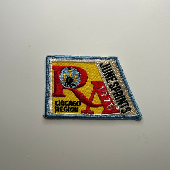 Original June Sprints Road America 1978 Chicago Region Patch