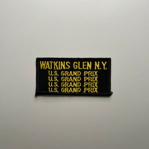 Original Watkins Glen N.Y. U.S. Grand Prix Patch