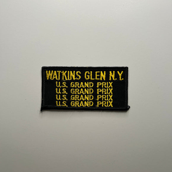 Original Watkins Glen N.Y. U.S. Grand Prix Patch