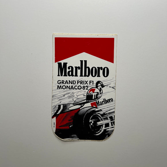 Original Marlboro Grand Prix F1 Monaco 82 Decal