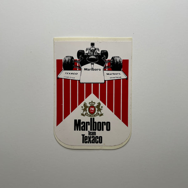 AUTOCOLLANTS VINTAGE de collection Années 70's Moto, Nautisme, Karting et Tennis MonteCarlo : MARLBORO World Championship Team - Collection