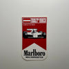 Original Marlboro Grand Prix Formula 1 1983 Zeltweg Decal