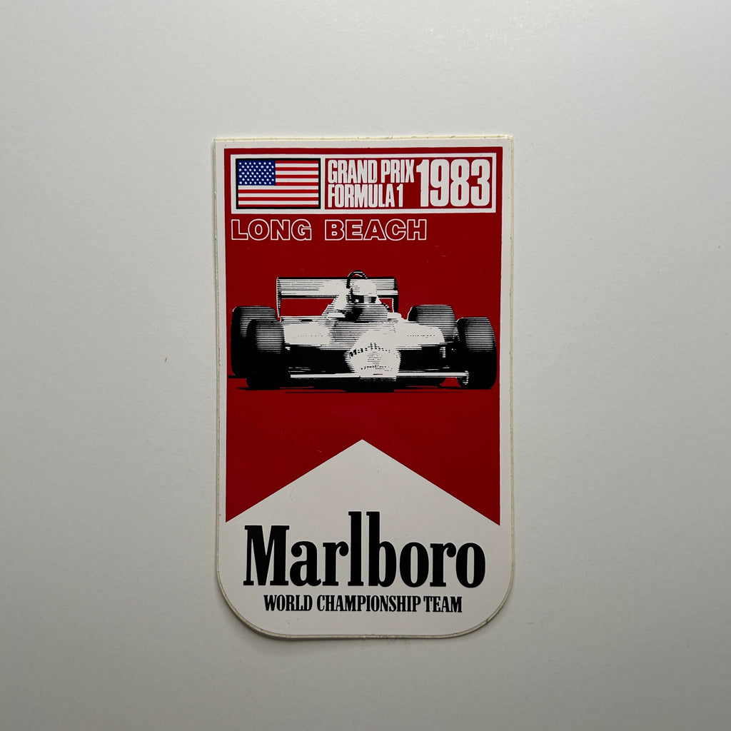 Original Marlboro Grand Prix Formula 1 1983 Long Beach Decal