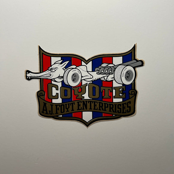 Original A.J. Foyt Enterprises Coyote Decal