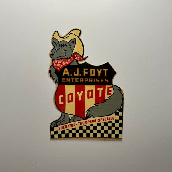 Original A.J. Foyt Enterprises Coyote Laminated Print