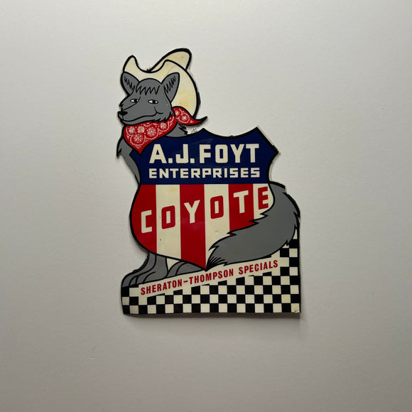 Original A.J. Foyt Enterprises Coyote Laminated Print