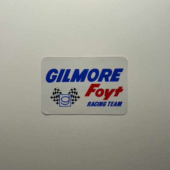 Original A.J. Foyt Gilmore Racing Team Decal