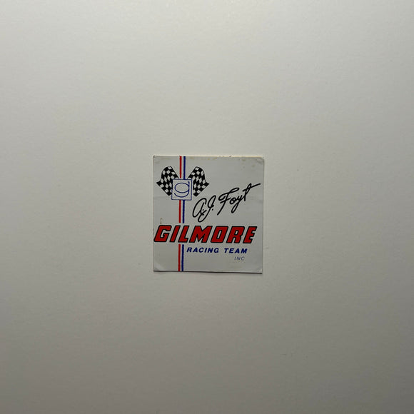 Original A.J. Foyt Gilmore Racing Team Decal