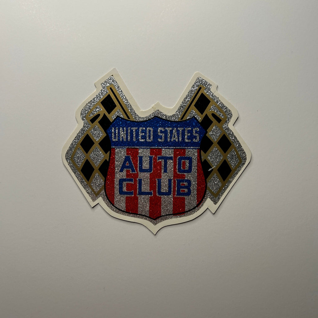 Original USAC United States Auto Club Metallic Decal