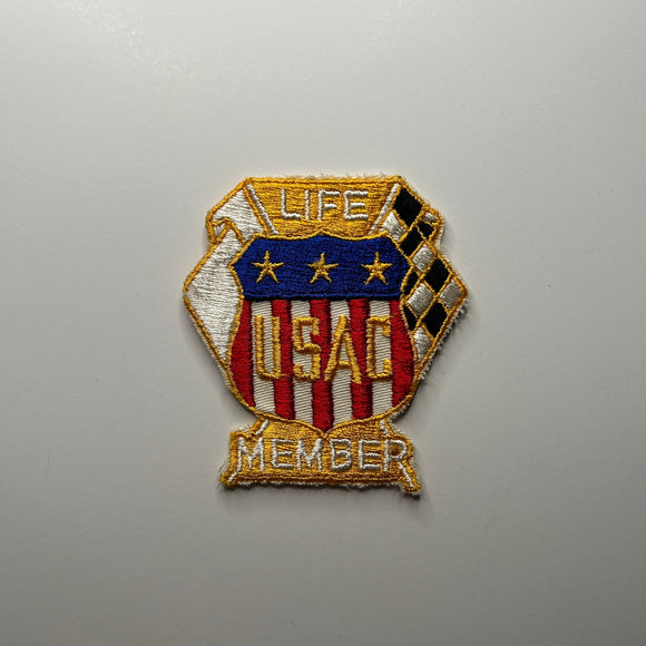 Original USAC United States Auto Club Life Member Patch