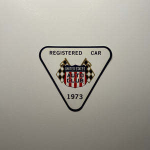 Original USAC United States Auto Club Registered Car 1973 Decal