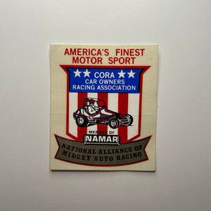 Original America's Finest Motor Sport CORA Car Owers Racing Association NAMAR Decal