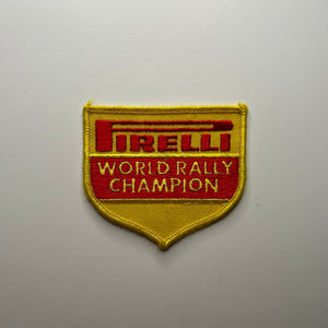 Original Pirelli World Rally Champion Patch