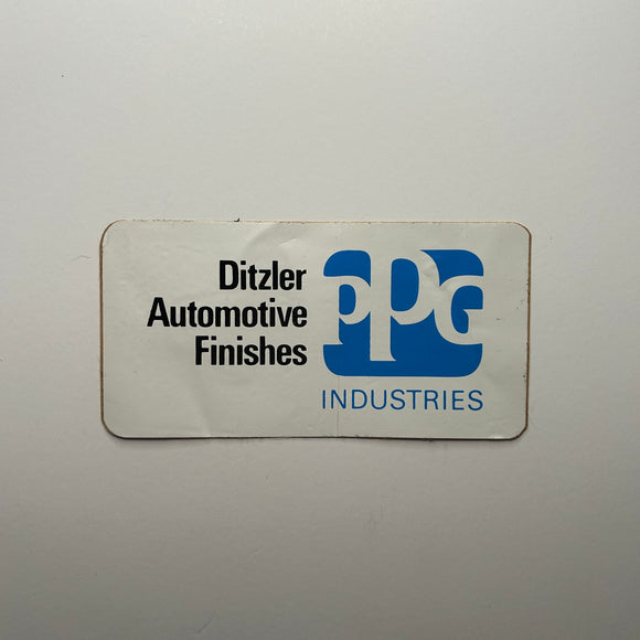 Original Ditzler Automotive Finishes PPG Industries Decal