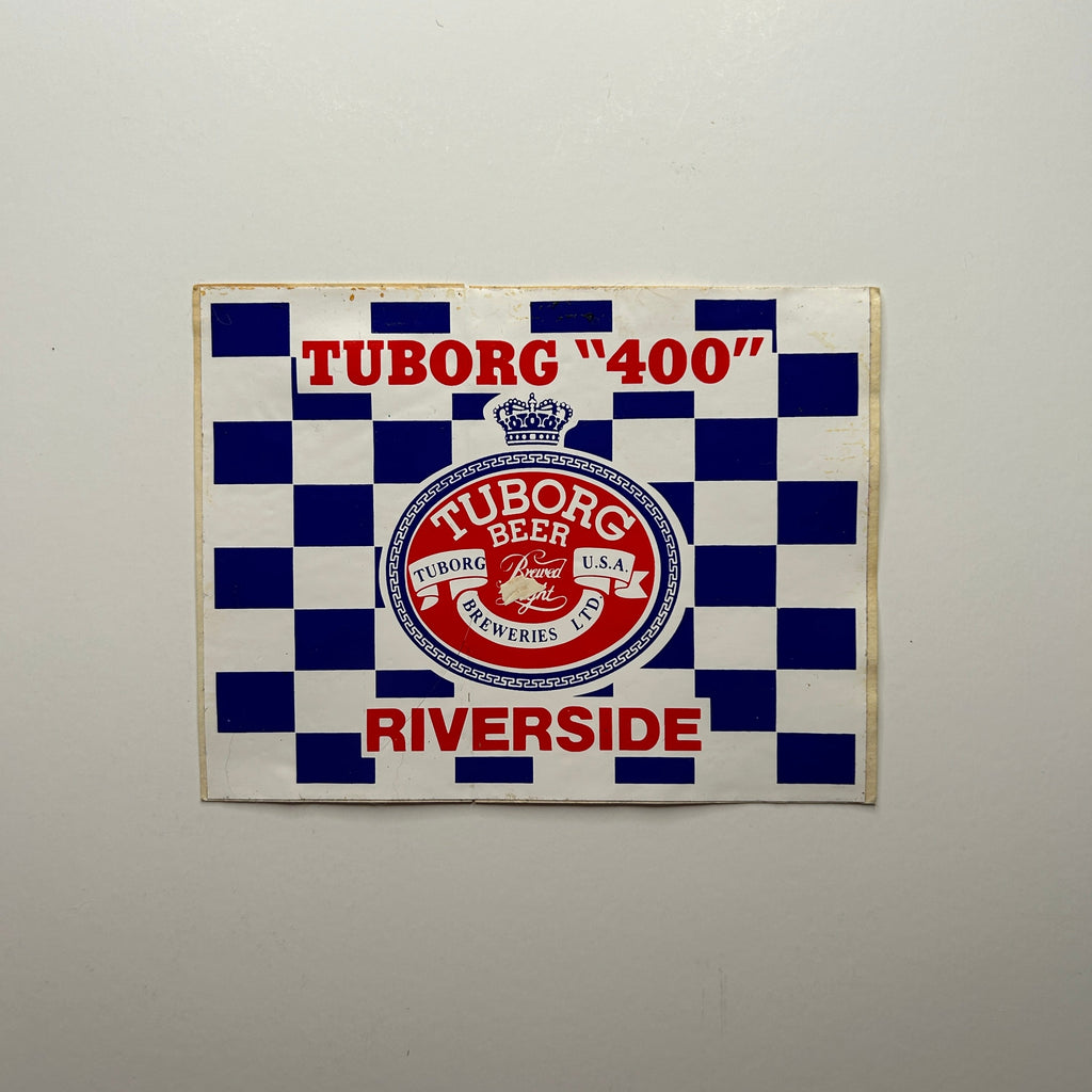 Original Tuborg Beer 400 Riverside Decal