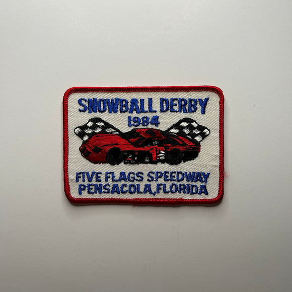 Original Snowball Derby 1984 Five Flags Speedway Pensacola Florida Patch