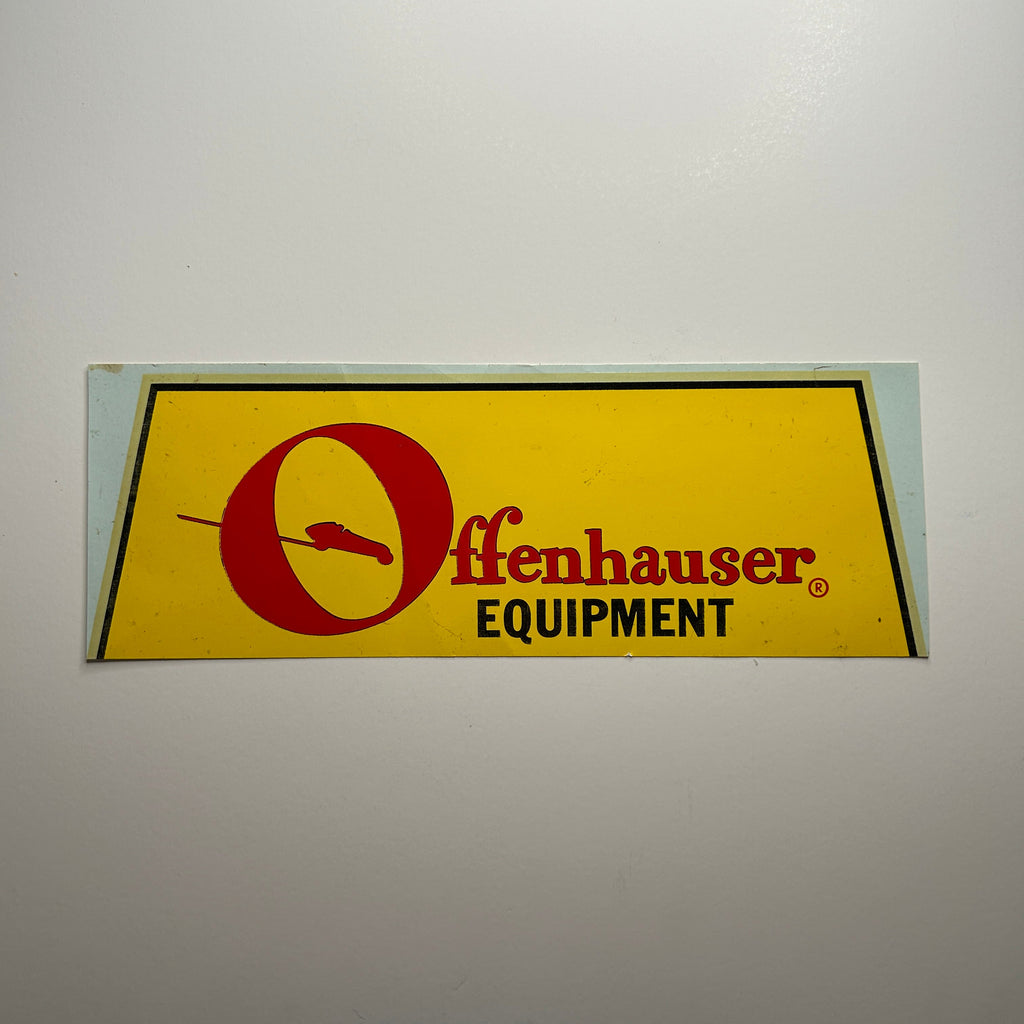 Original Offenhauser Equipment Waterslide Decal