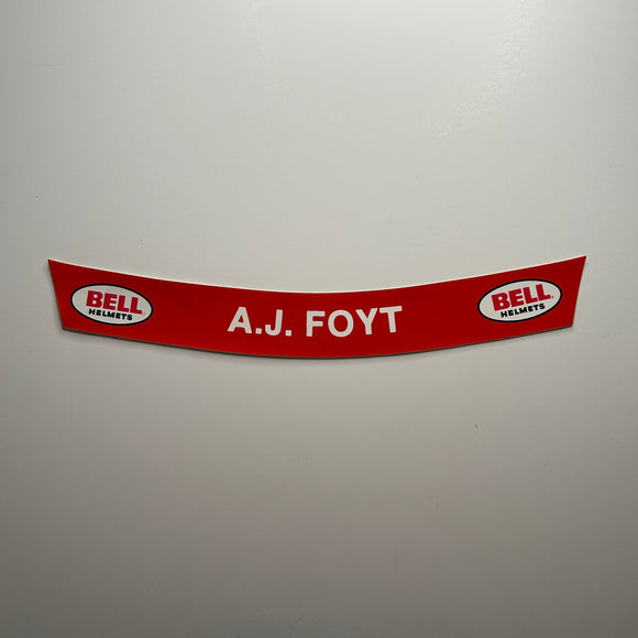 Original Bell A.J. Foyt Helmet Decal