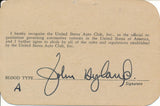 1956 United States Auto Club USAC Official Photographer John Hyland Credential