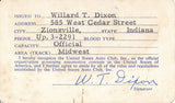 1959 United States Auto Club USAC Official Willard T. Dixon Credential