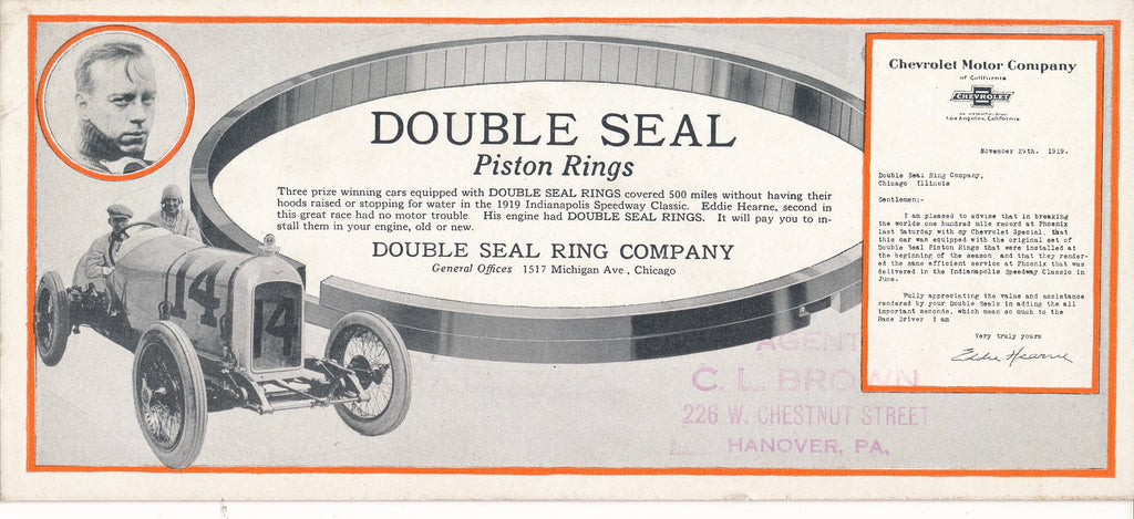 Double Seal Ring Company Chevrolet Motor Company Ad