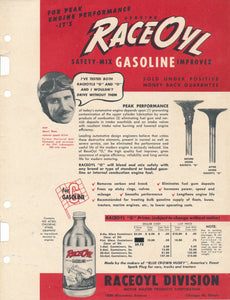 Raceoyl Division Motor Master Products Corporation Ad