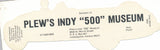 1952 Plew's Indy 500 Museum Souvenir Ad