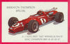 1968 Timing Chart for 2.5 mile track, Sheraton-Thompson Special A.J. Foyt Indy "500" Winner '61, '64 & '67