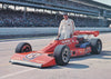 1977 Indianapolis 500 A.J. Foyt Oversized Postcard