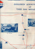 1961 Indianapolis Motor Speedway Foldable Map and Information Pamphlet Compliments of Howard Kemper Standard Oil