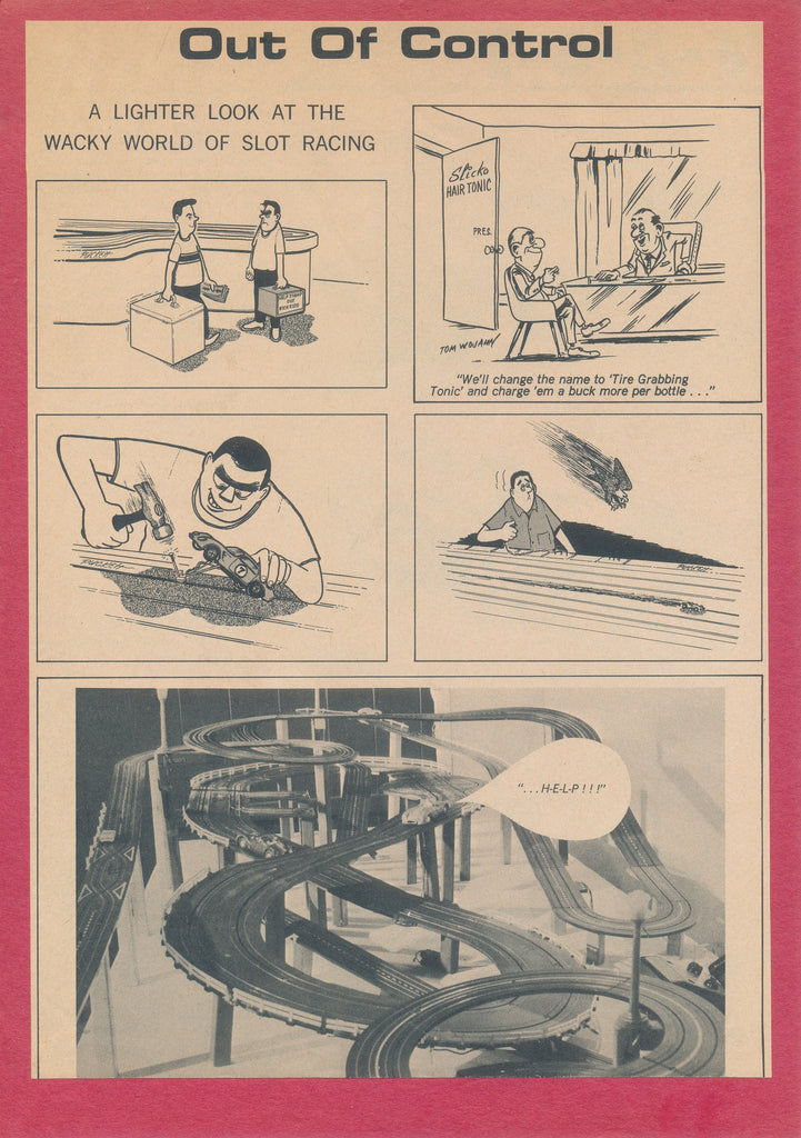 Out of Control Slor Racing Comic Newsprint