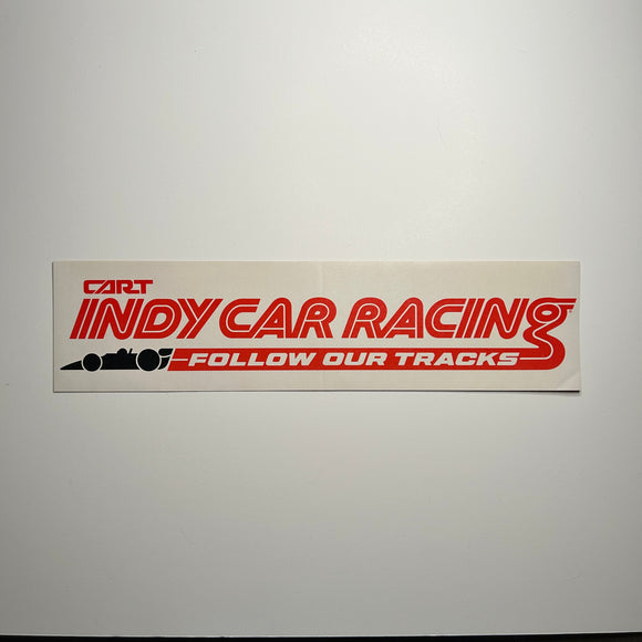 Original CART Indy Racing Follow Our Tracks Decal