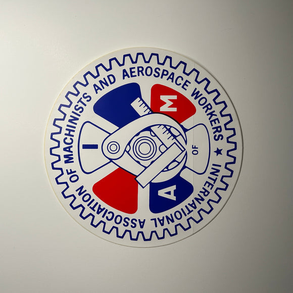 Original International Association of Machinists and Aerospace Workers Decal