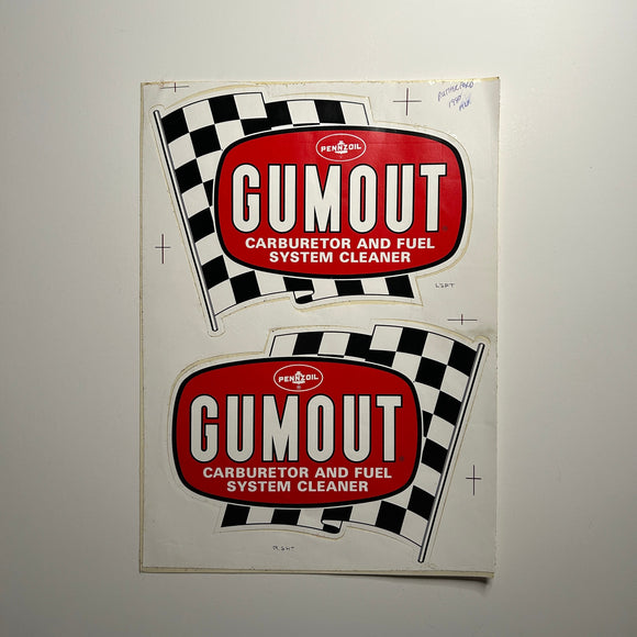 Original Gumout Carburetor and Fuel System Decals