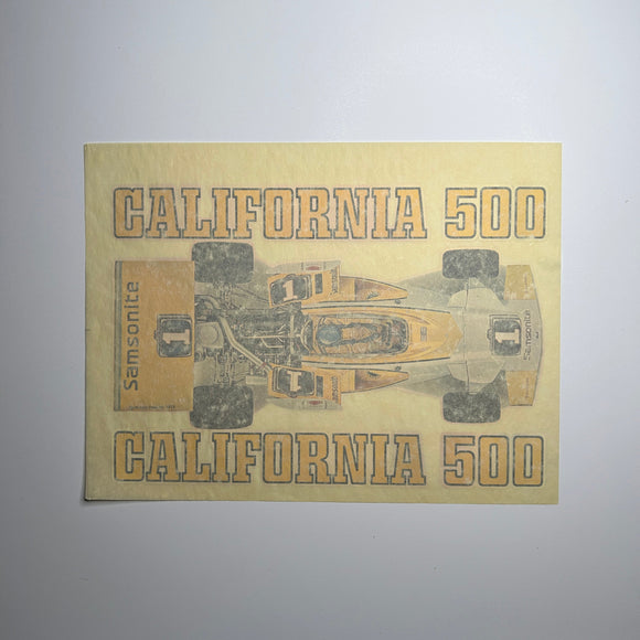 Original California 500 Iron-on Transfer