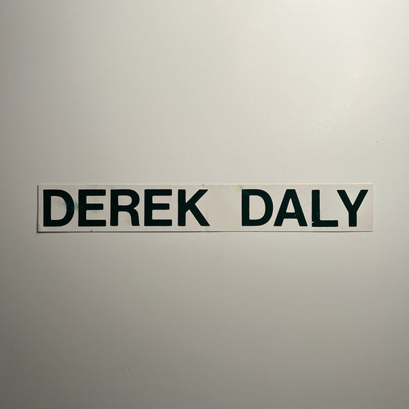 Original Derek Daly Decal