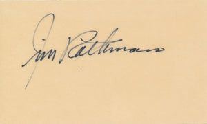 Jim Rathman Cut Signature Card Laminated