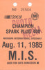 1985 Champion Spark Plug 400 Michigan International Speedway Photo Credential