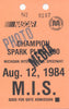 1984 Champion Spark Plug 400 Michigan International Speedway Photo Credential