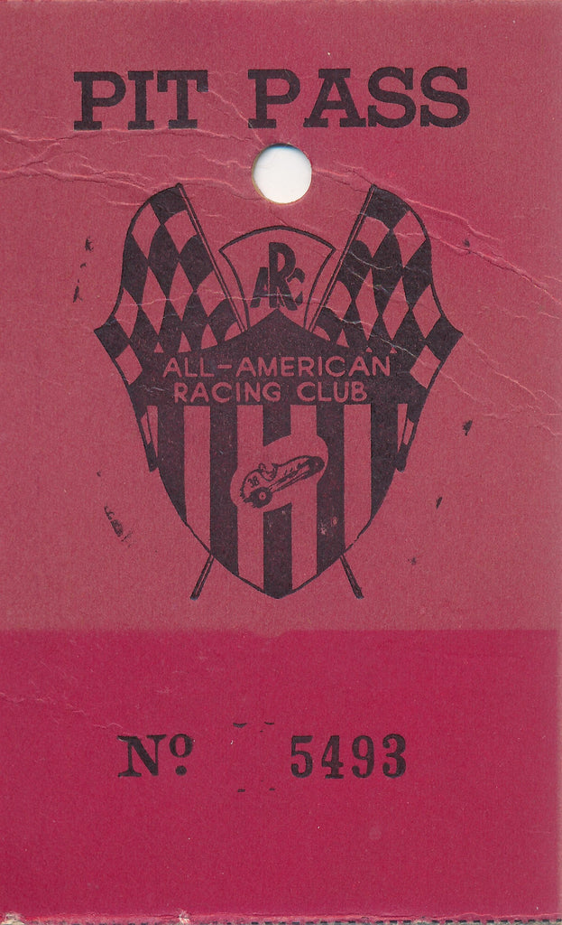 All American Racing Club Pit Pass