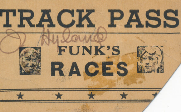 Funk's Races John Hyland Track Pass