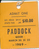 1969 Annual Florida Grand Prix of Endurance International Sports Car Race Paddock Pass