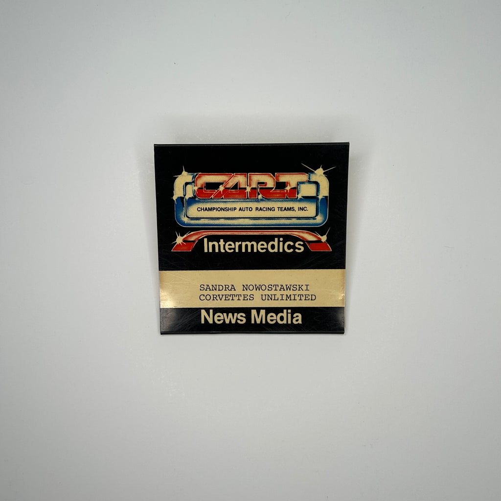 CART Intermedics News Media Corvettes Unlimited Sandra Nowstawski Press Credential