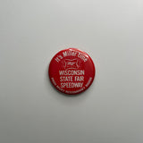 1982 Miller 200 Wisconsin State Fair Speedway Press Credential and Miller Button