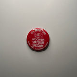 1983 Badgerland 150 Wisconsin State Fair Park Speedway Credential & Miller High Life Button