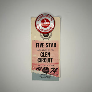 1974 Watkins Glen Grand Prix Five Star Credential & Button