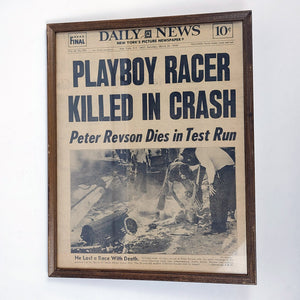 Peter Revson Playbox Racer Killed in Crash