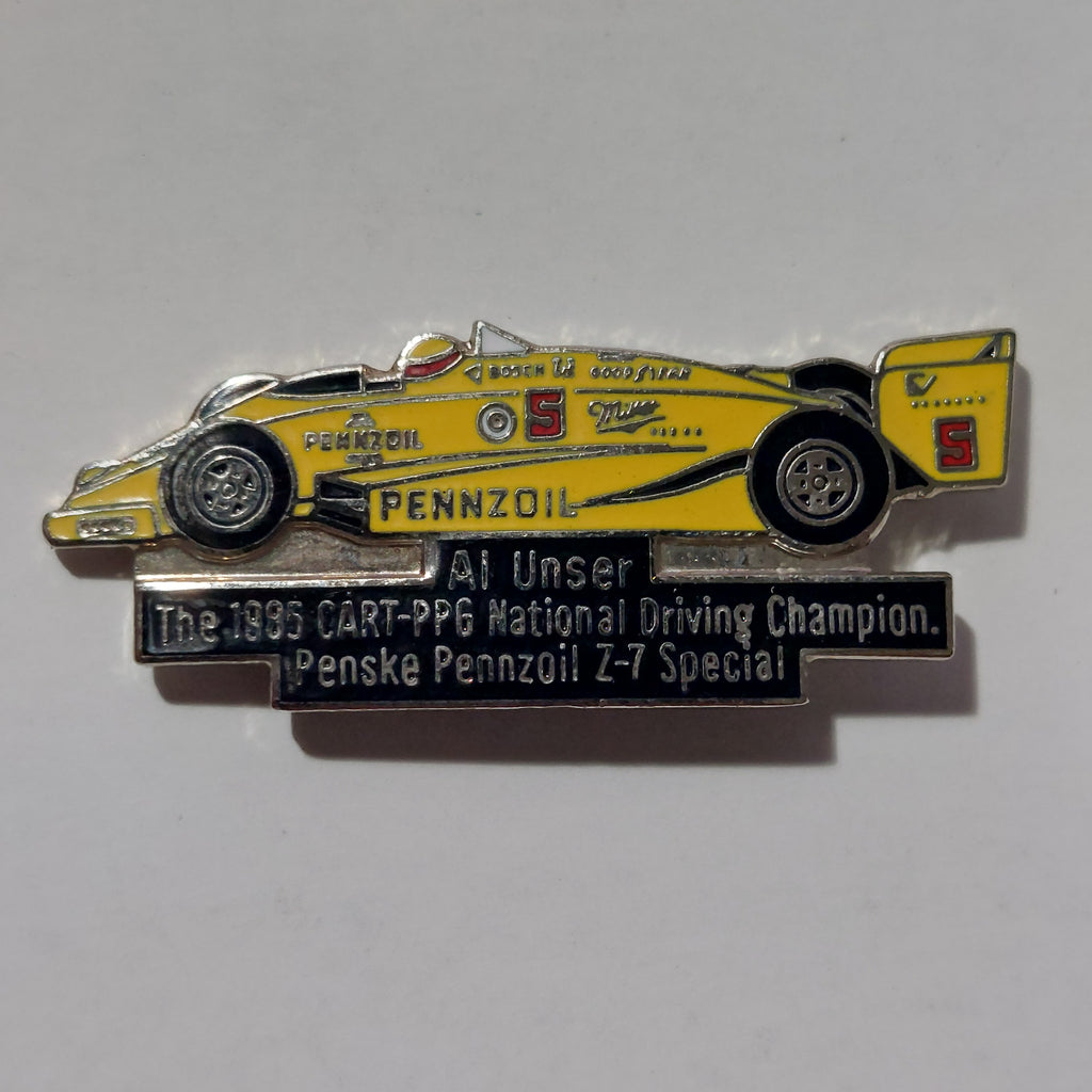 1985 Al Unser CART Champion Lapel Pin