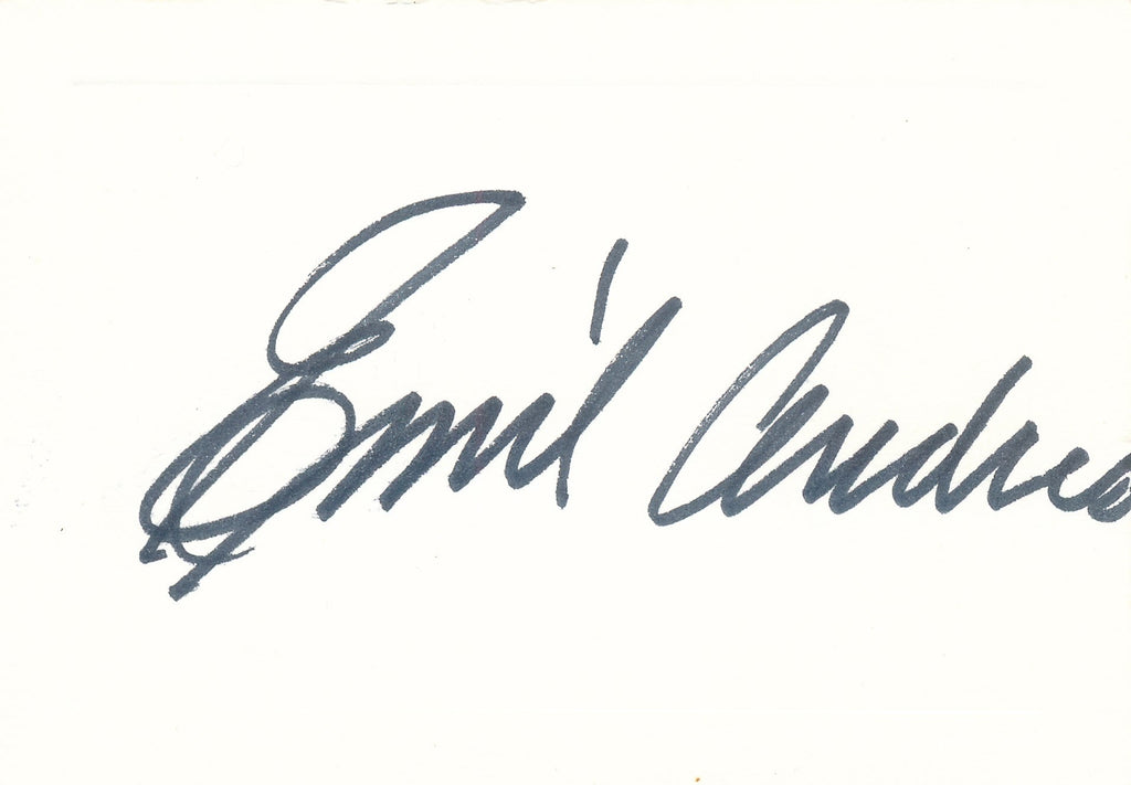 Emil Andres Cut Signature Card