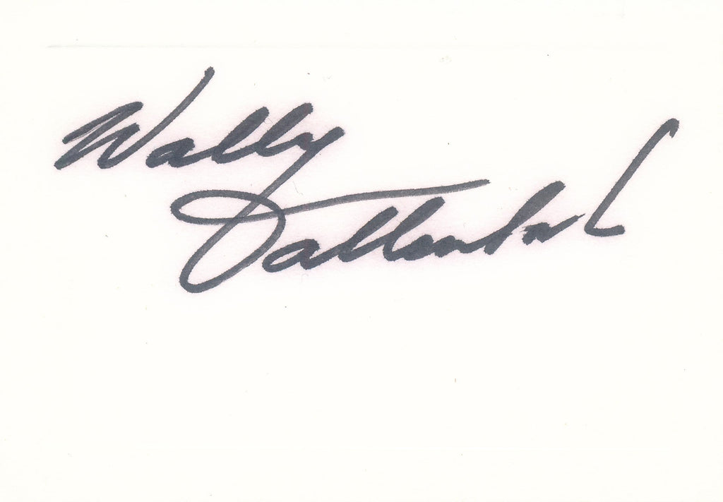 Wally Dallenbach Cut Signature Card